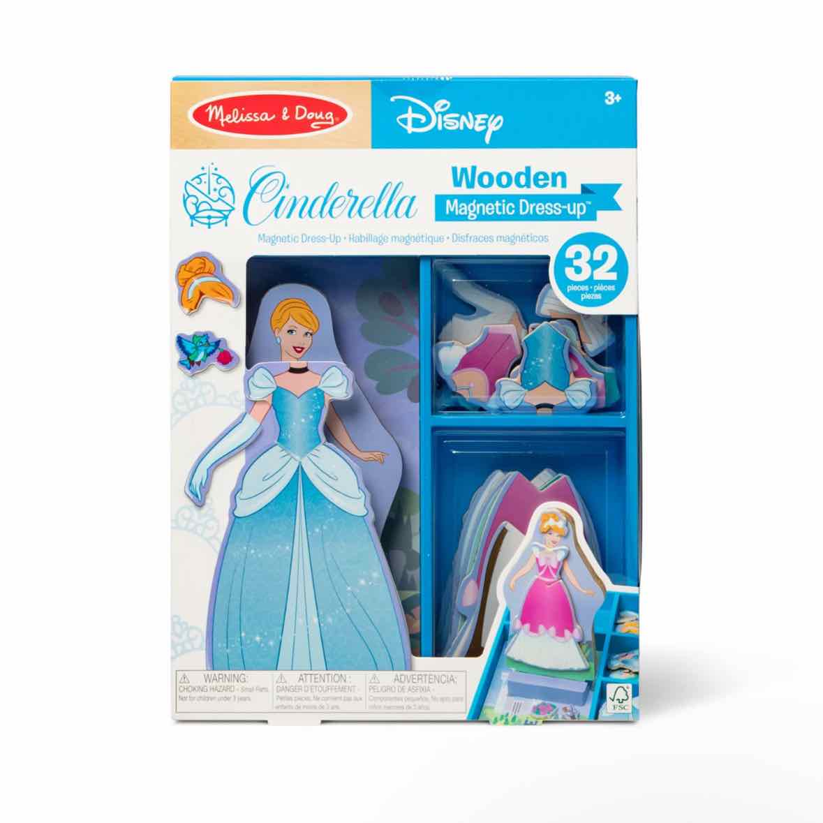 Melissa & Doug Cinderella Wooden Magnetic Dress-Up