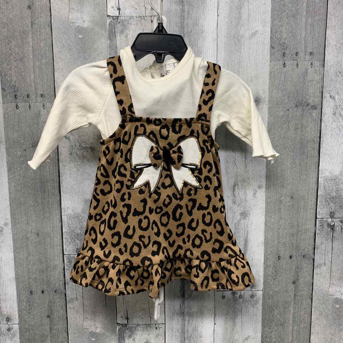 Size 6-9 Months Ivory/Tan Rare Editions Shirt/Jumper