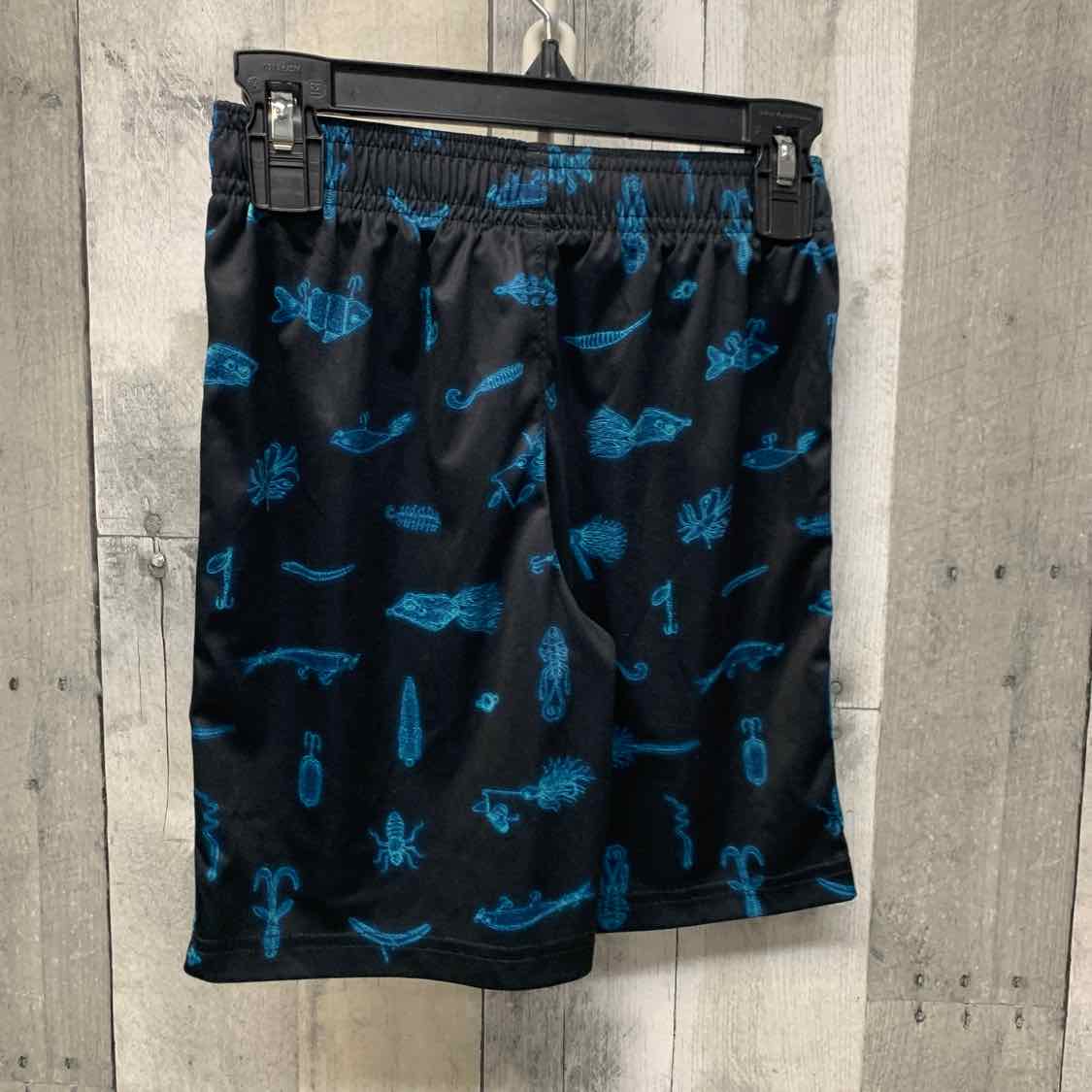 Size 7 Black/Blue Sport Brand Shorts - Athletic