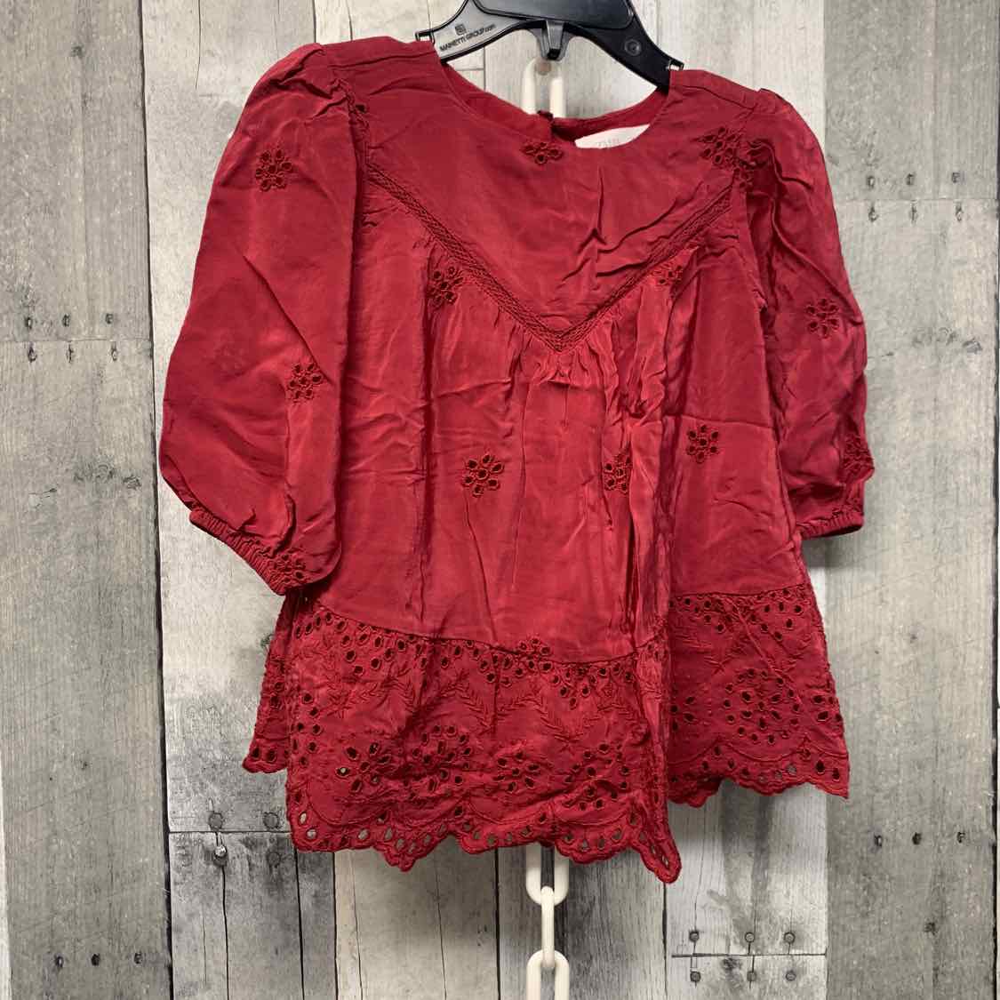 Size 9-12 Months Burgundy Zara LS Dress