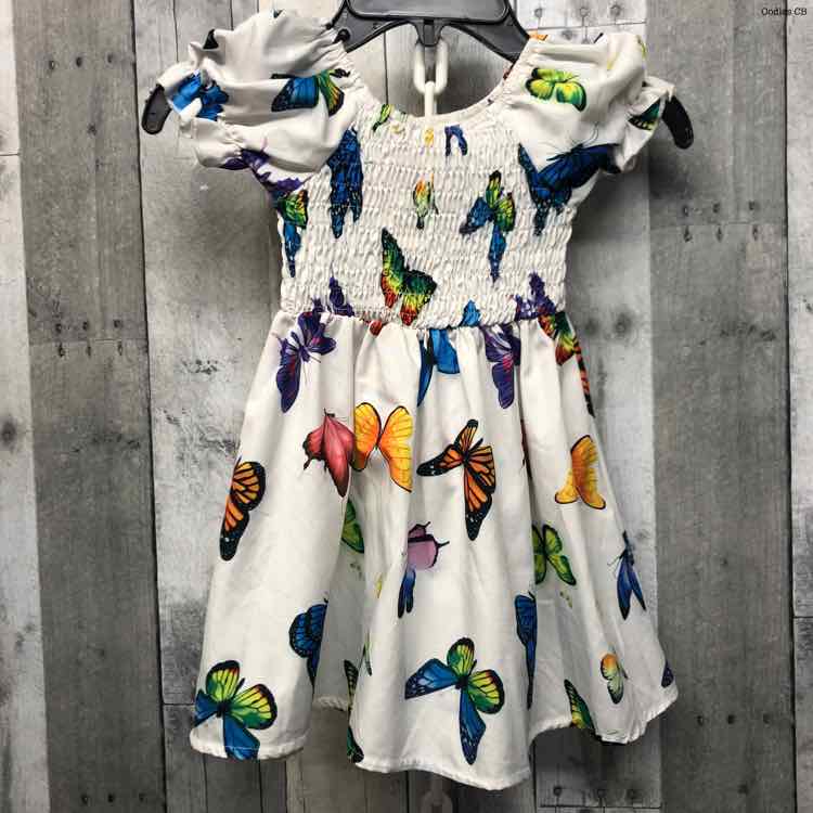 Size 2T White Print B Brand Dress
