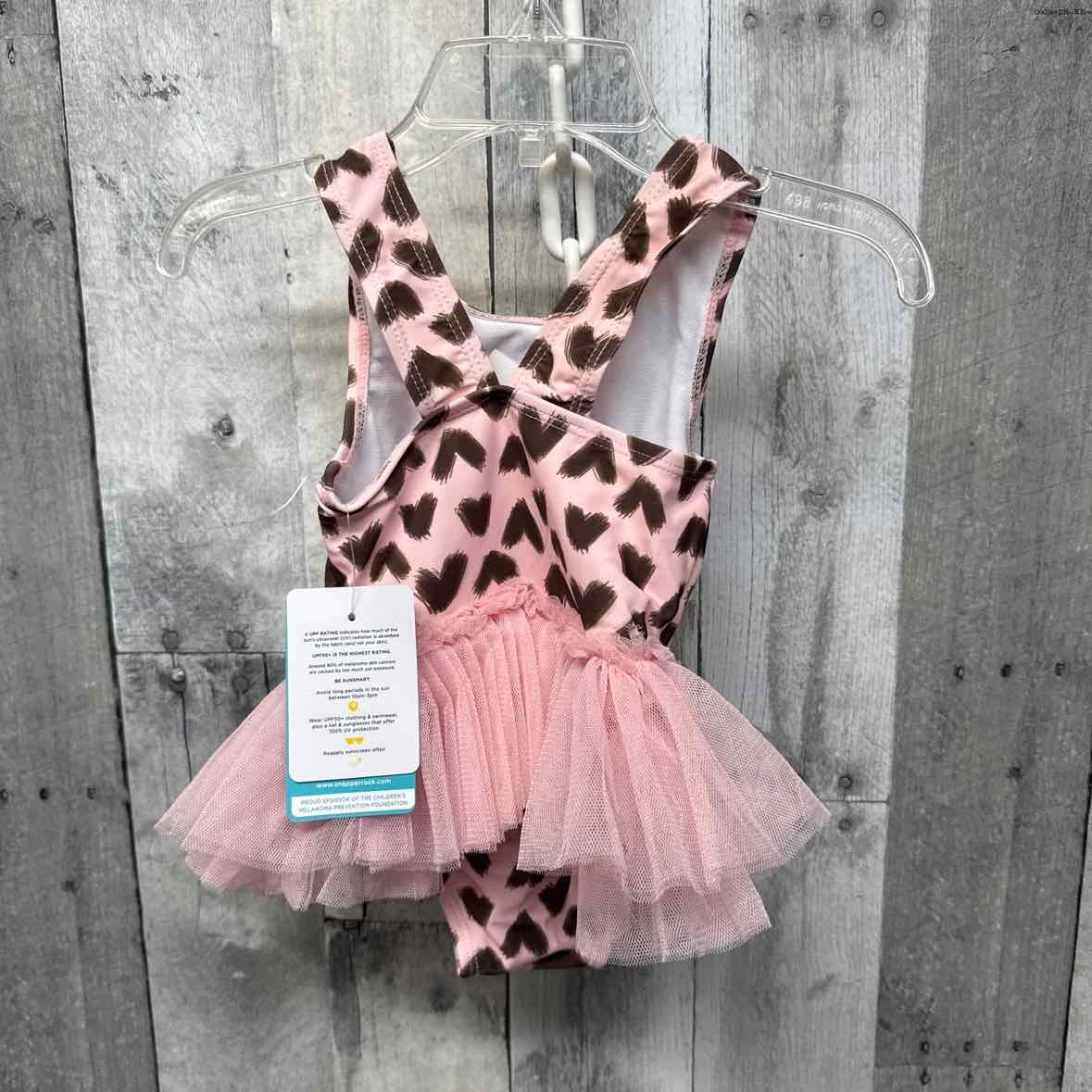 Size 6-12 Months Pink B Brand Swim Suit - 1pc - OodlesCB