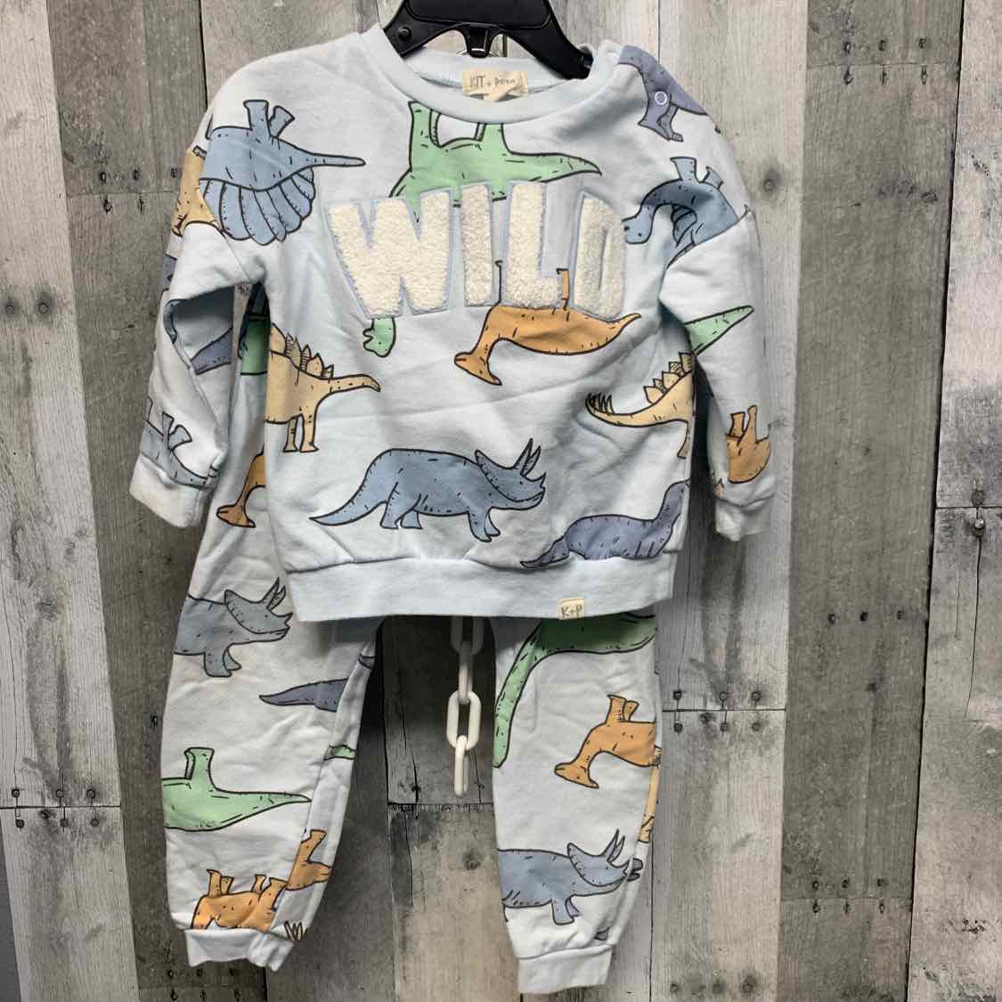 Size 24 Months Blue Print B Brand Sweats - 2pc