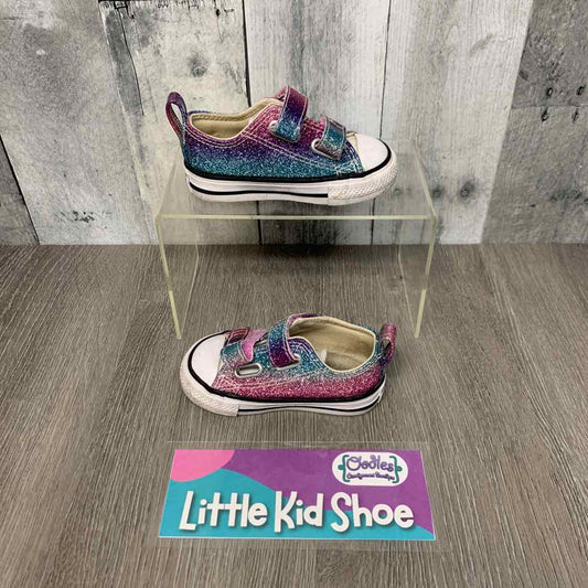 Size 4 Pink/Purple Converse Sneakers