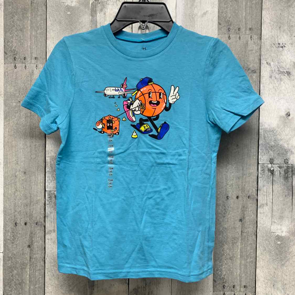 Size Small Blue Sport Brand T Shirt - OodlesCB