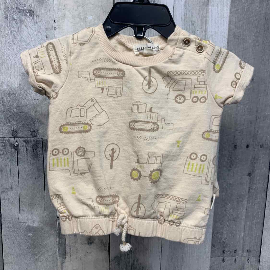 Size 6-9 Months Ivory Print B Brand Shirt/Pants - OodlesCB