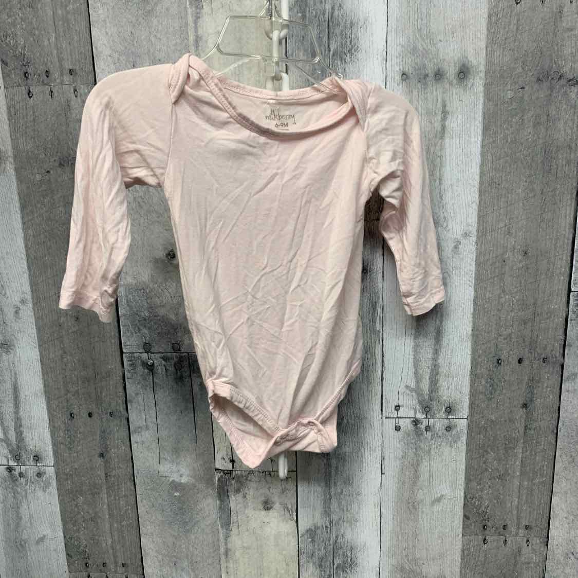 Size 6-9 Months Light Pink Bamboo Bodysuit