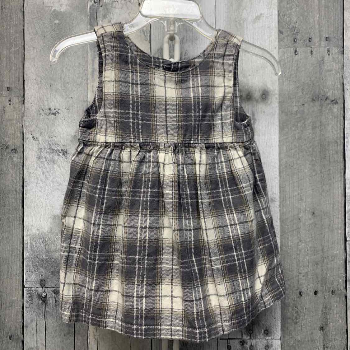 Size 6 Months Gray/White Carter's Dress