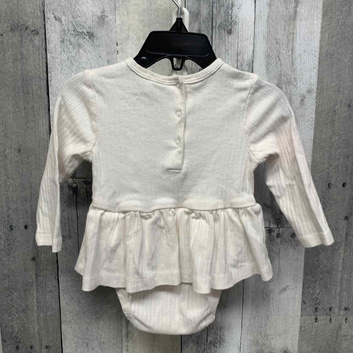 Size 12 Months White Little Me Bodysuit