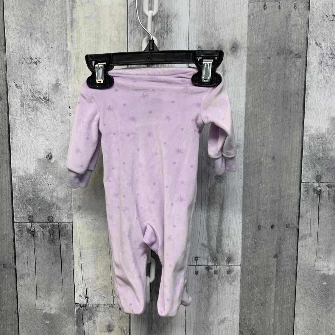 Size Preemie Purple Print Child of Mine Footy PJs
