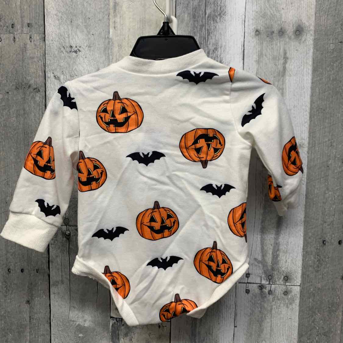 Size 3-6 Months White Graphic B Brand Romper