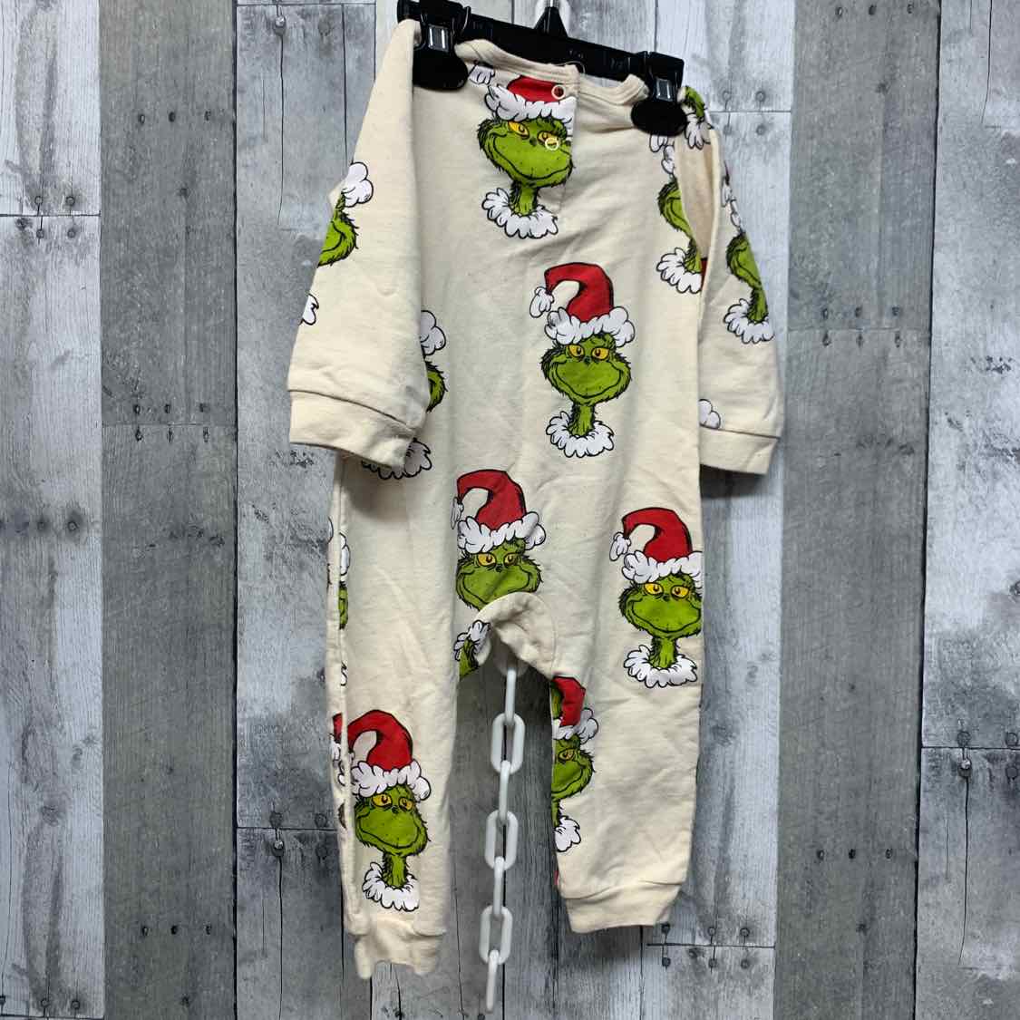 Size 12 Months Ivory/Red Dr Seuss Romper