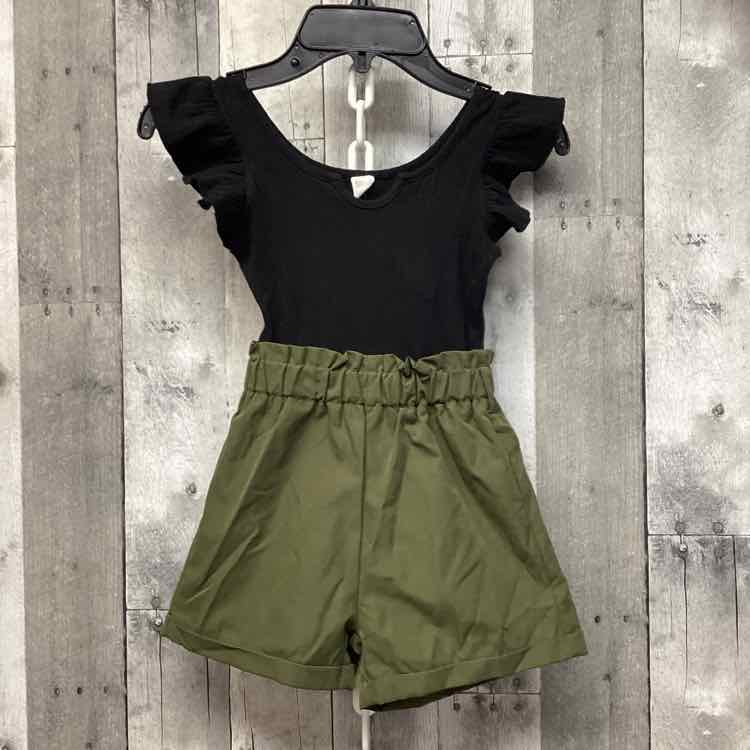 Size 5T Black/Green Shein Romper