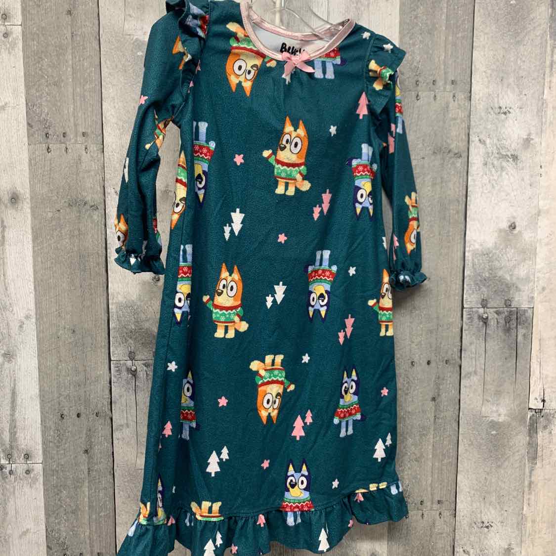 Size 3T Green Print Disney Nightgown