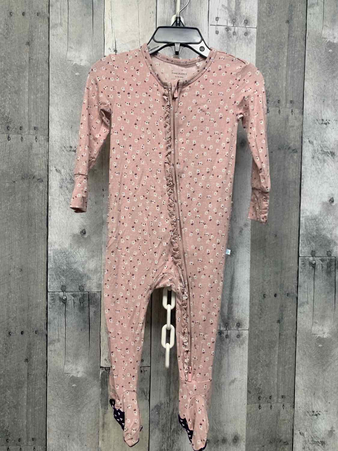 Size 12-18 Months Pink/Purple Posh Peanut Footy PJs