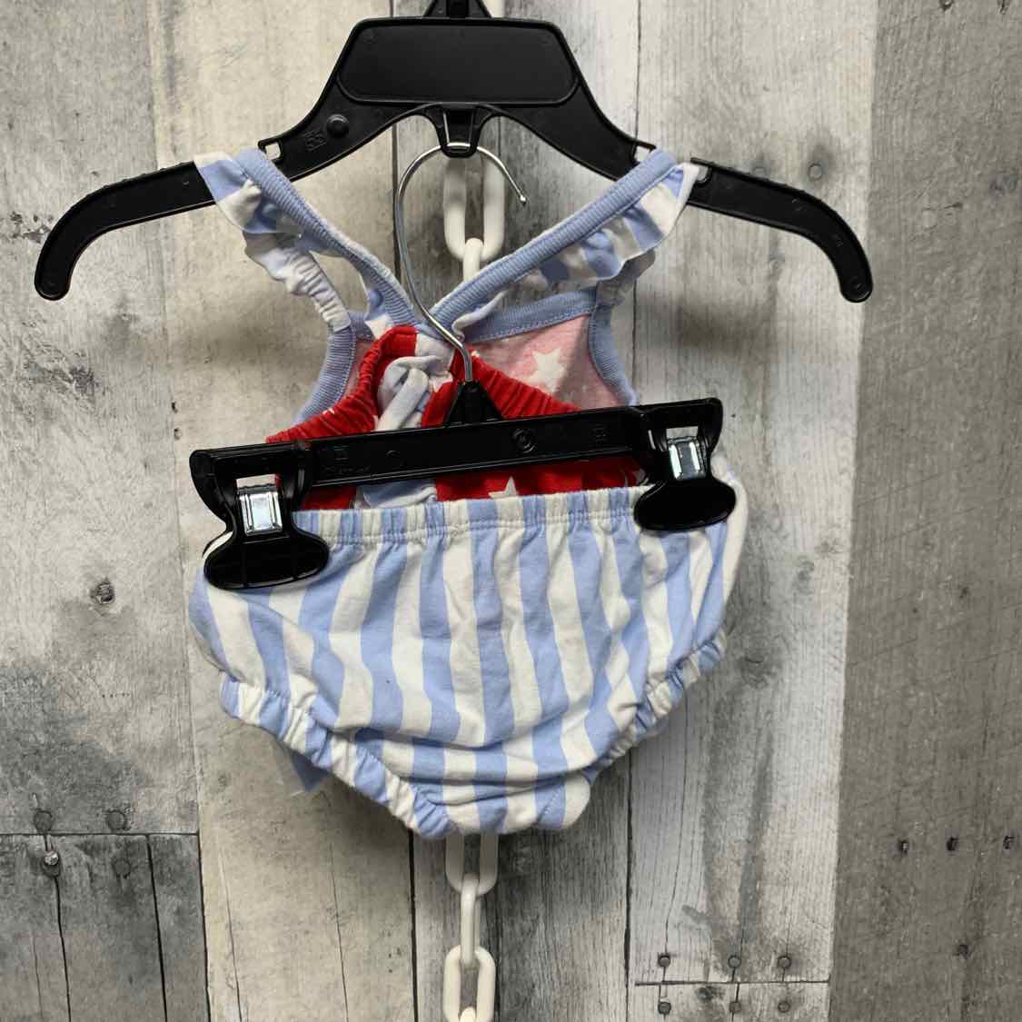 Size Newborn Red/Blue Cat & Jack Shirt/Shorts