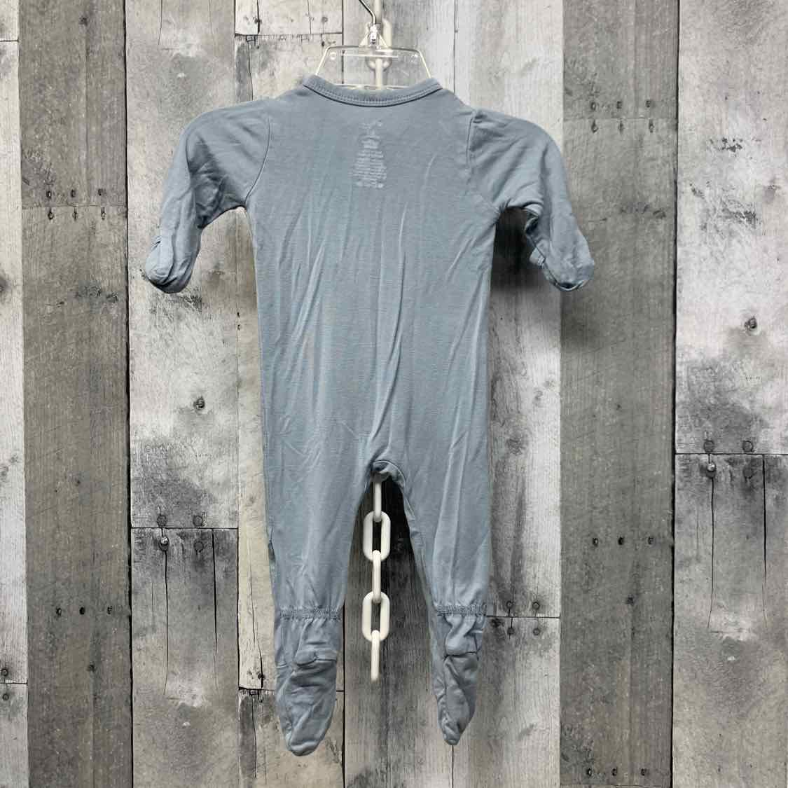 Size 0-3 Months Blue Kyte Footy PJs