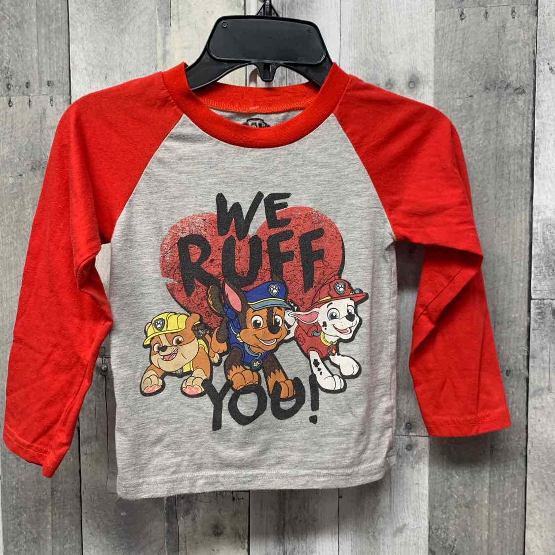 Size 4T Gray/Red Paw Patrol Long Sleeve Shirt