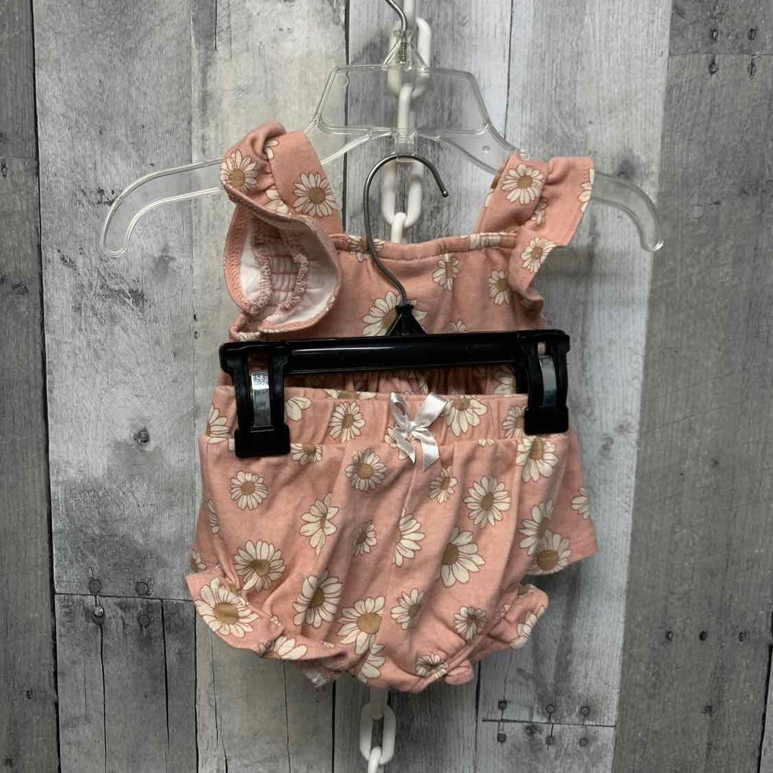 Size 0-3 Months Pink Print Nicole Miller Shirt/Shorts