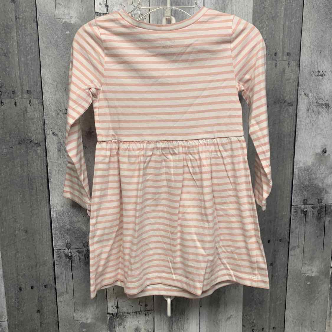 Size 2T White/Pink Carter's LS Dress
