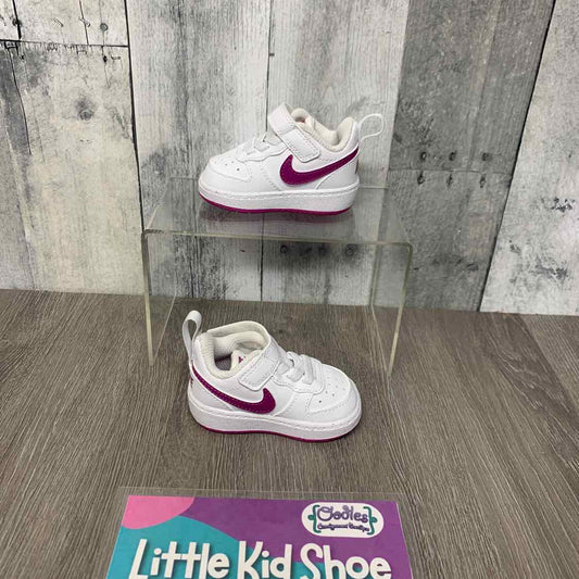 Size 2 White/Pink Sport Brand Sneakers