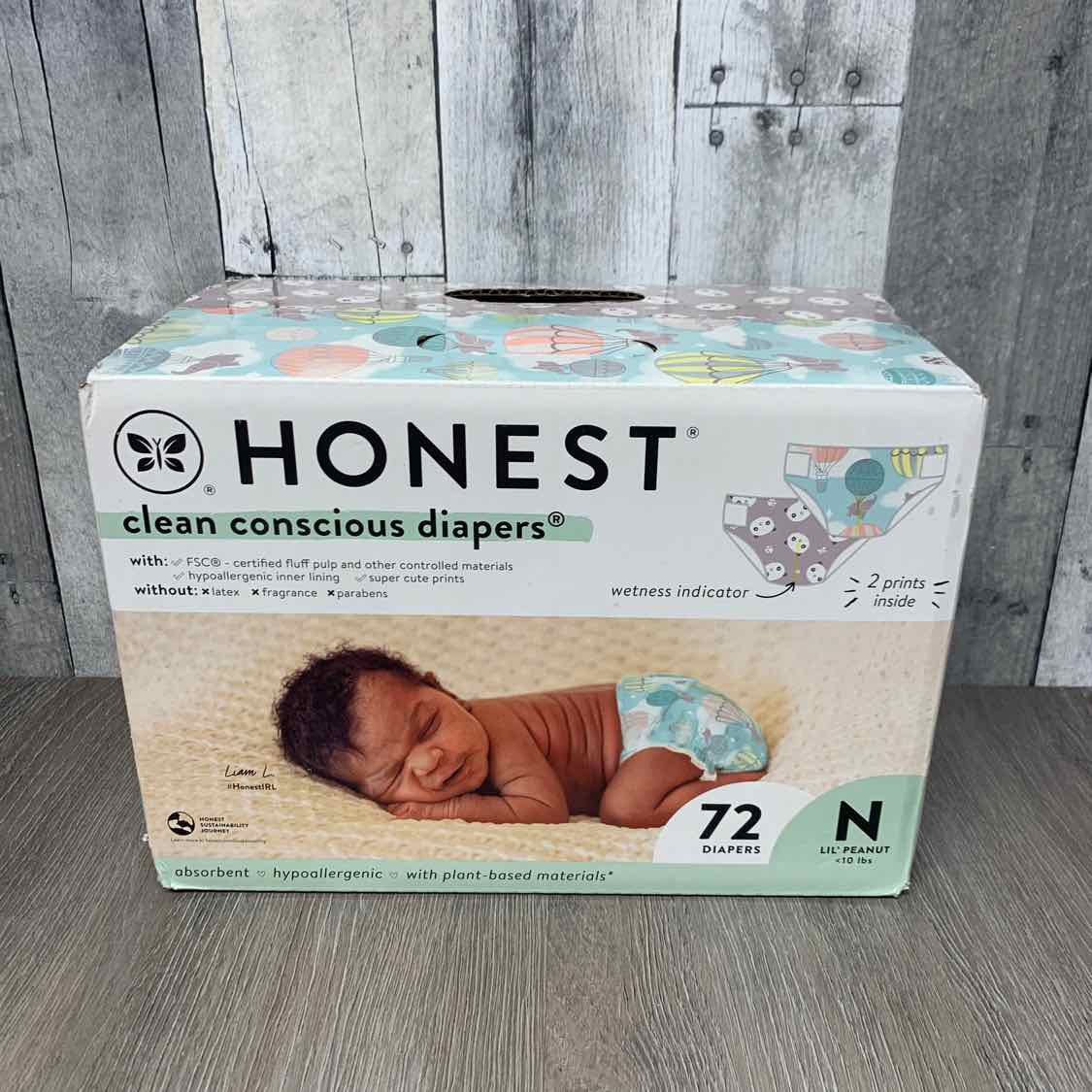 Diaper Size Newborn honest Disposable Diapers - OodlesCB