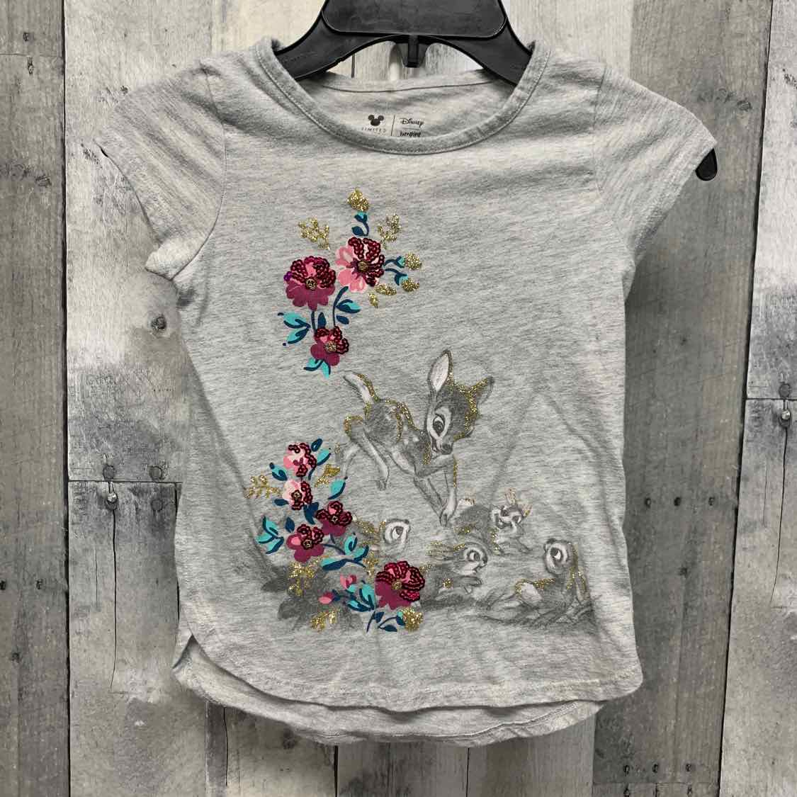 Size 5T Gray/Purple Jumping Beans T Shirt