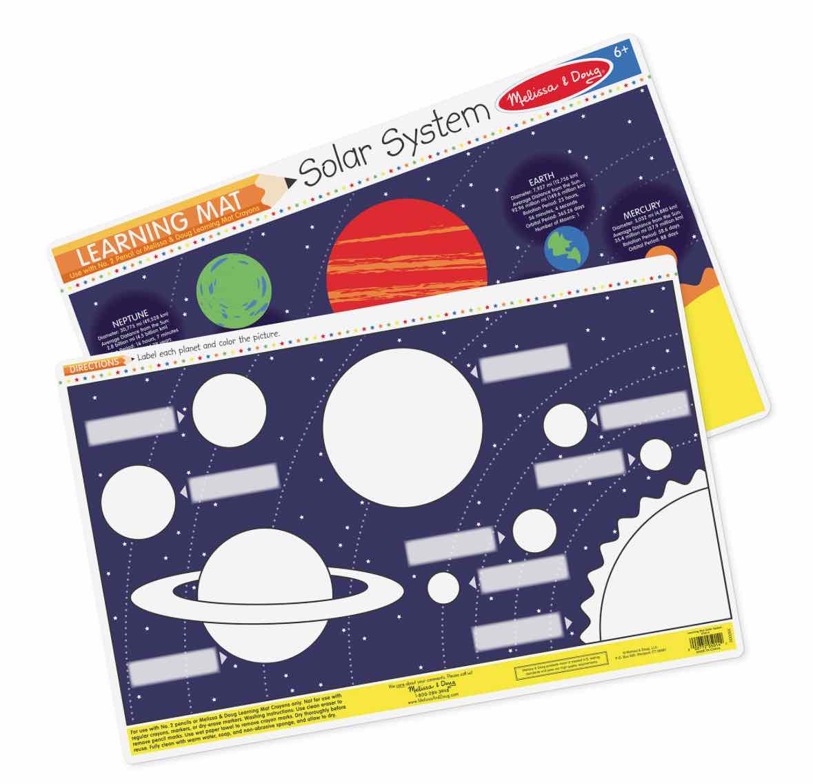 Melissa & Doug Solar System Write-A-Mat