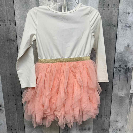Size 3T White/Pink Disney LS Dress