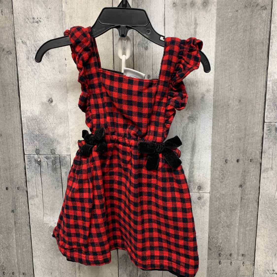 Size 18 Months Red Plaid Nicole Miller Jumper