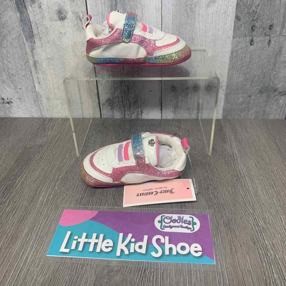 Size 4 White/Pink Juicy Coture Soft Sole Shoes