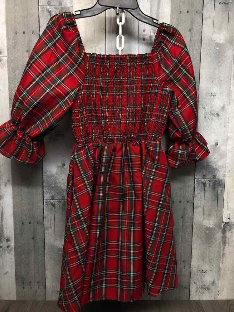 Size 12 Red Plaid B Brand Dress