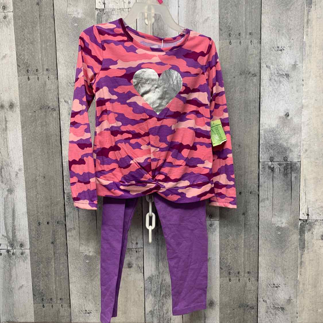 Size 4 Pink/Purple Extremely Me Shirt/Leggings - OodlesCB