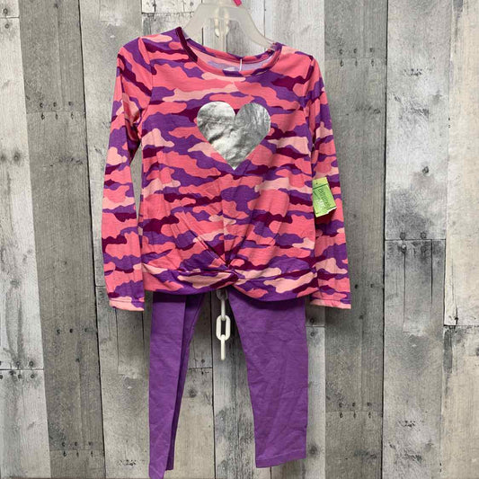 Size 4 Pink/Purple Extremely Me Shirt/Leggings