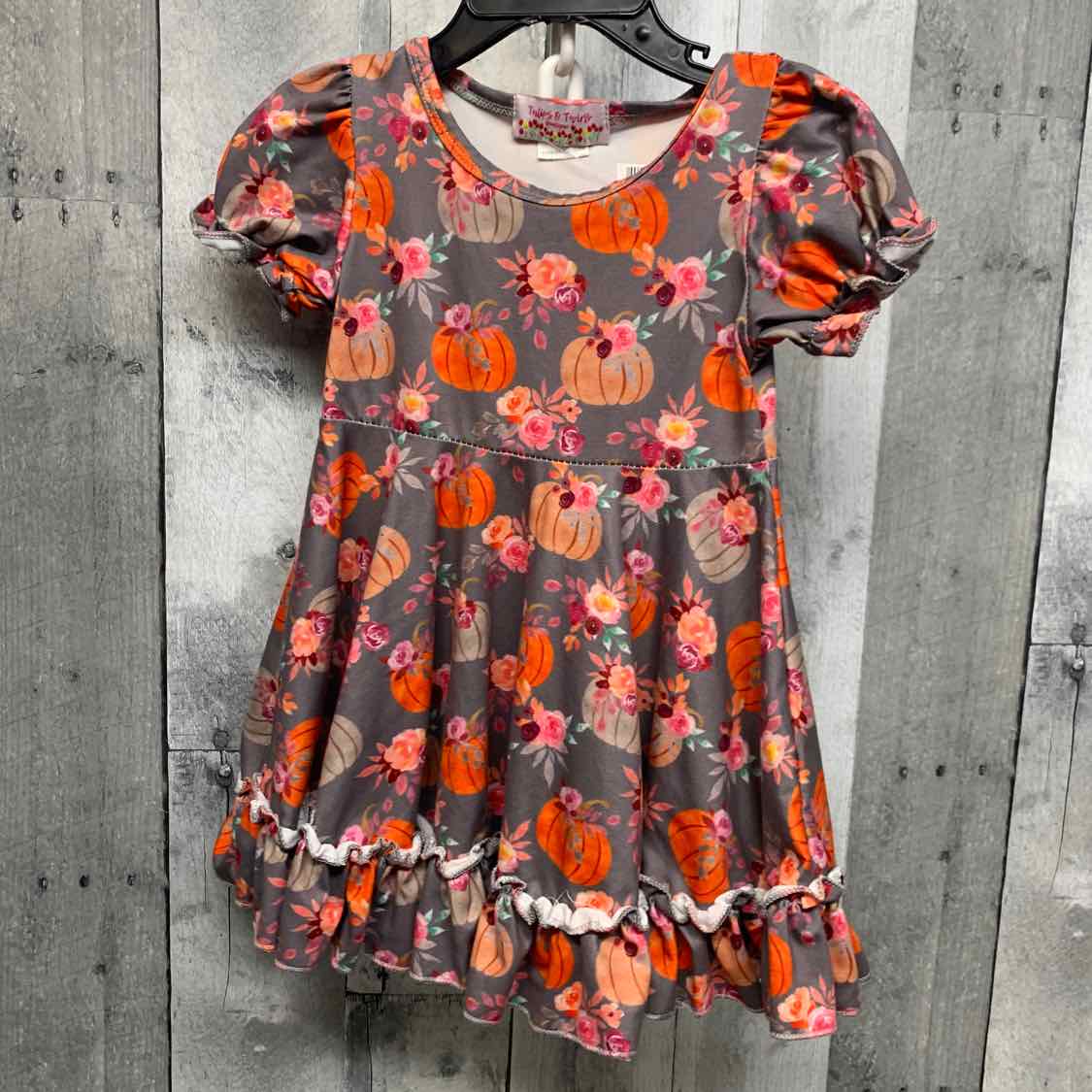 Size 6-12 Months Gray Graphic B Brand Dress