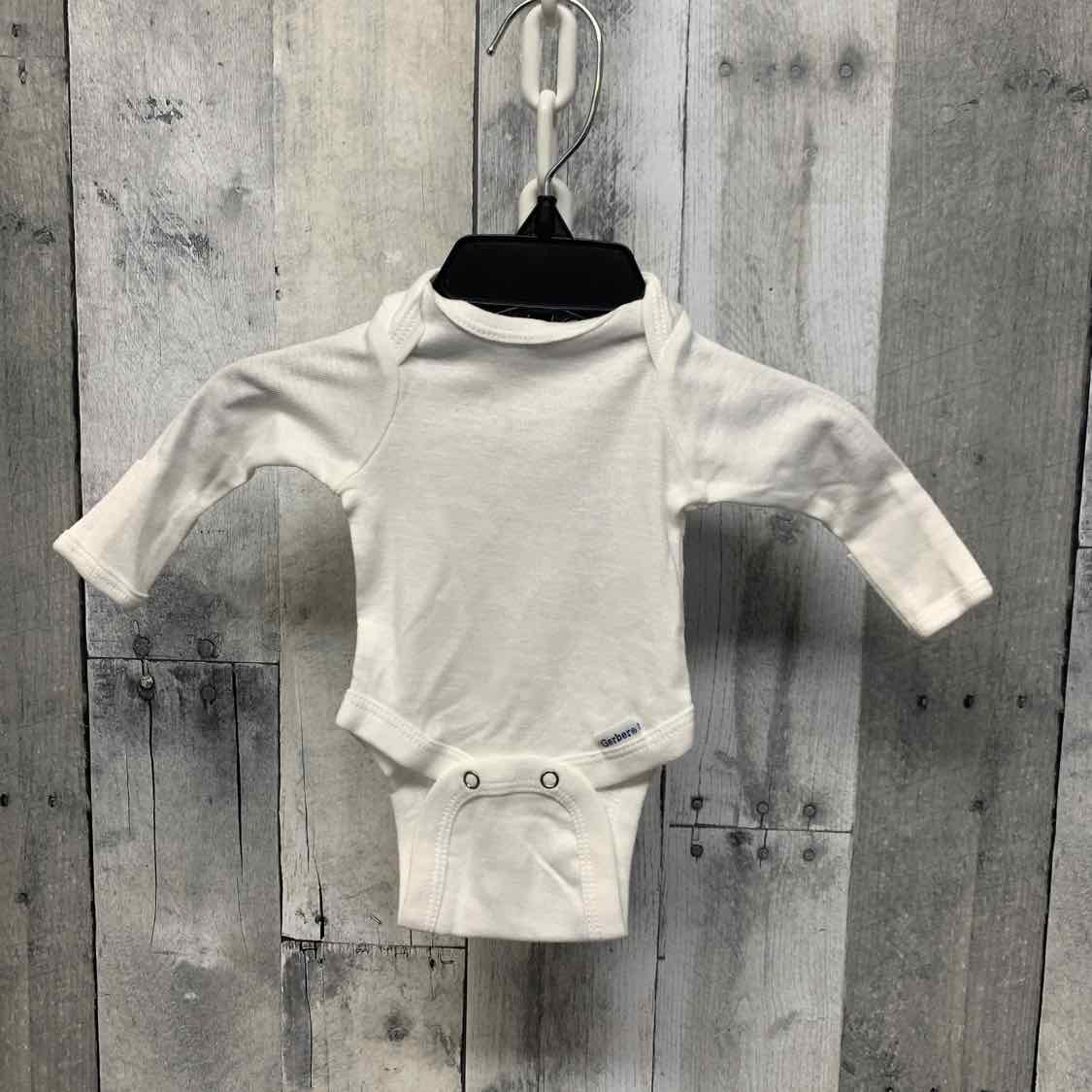 Size Preemie White Gerber Bodysuit