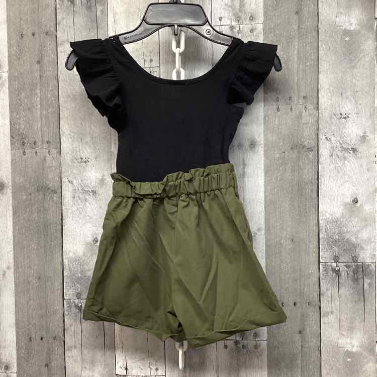 Size 5T Black/Green Shein Romper