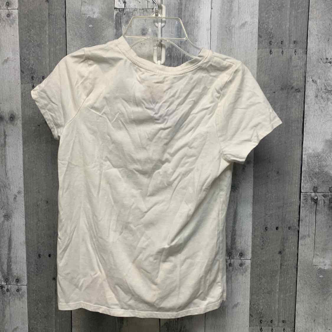 Size 10/12 White Graphic Cat & Jack Short Sleeve Shirt