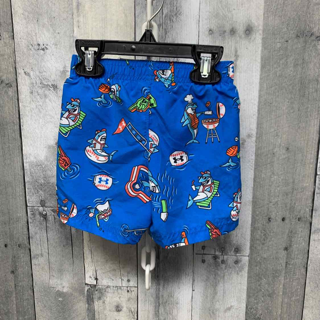 Size 12 Months Blue Print Sport Brand Swim Trunks