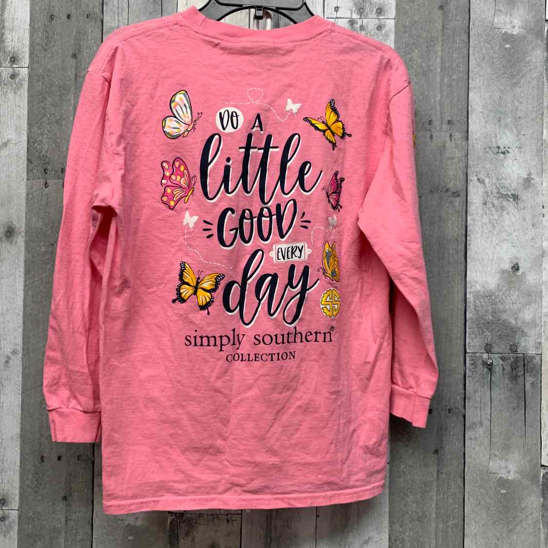 Size Medium Pink Simply Southern Long Sleeve Shirt