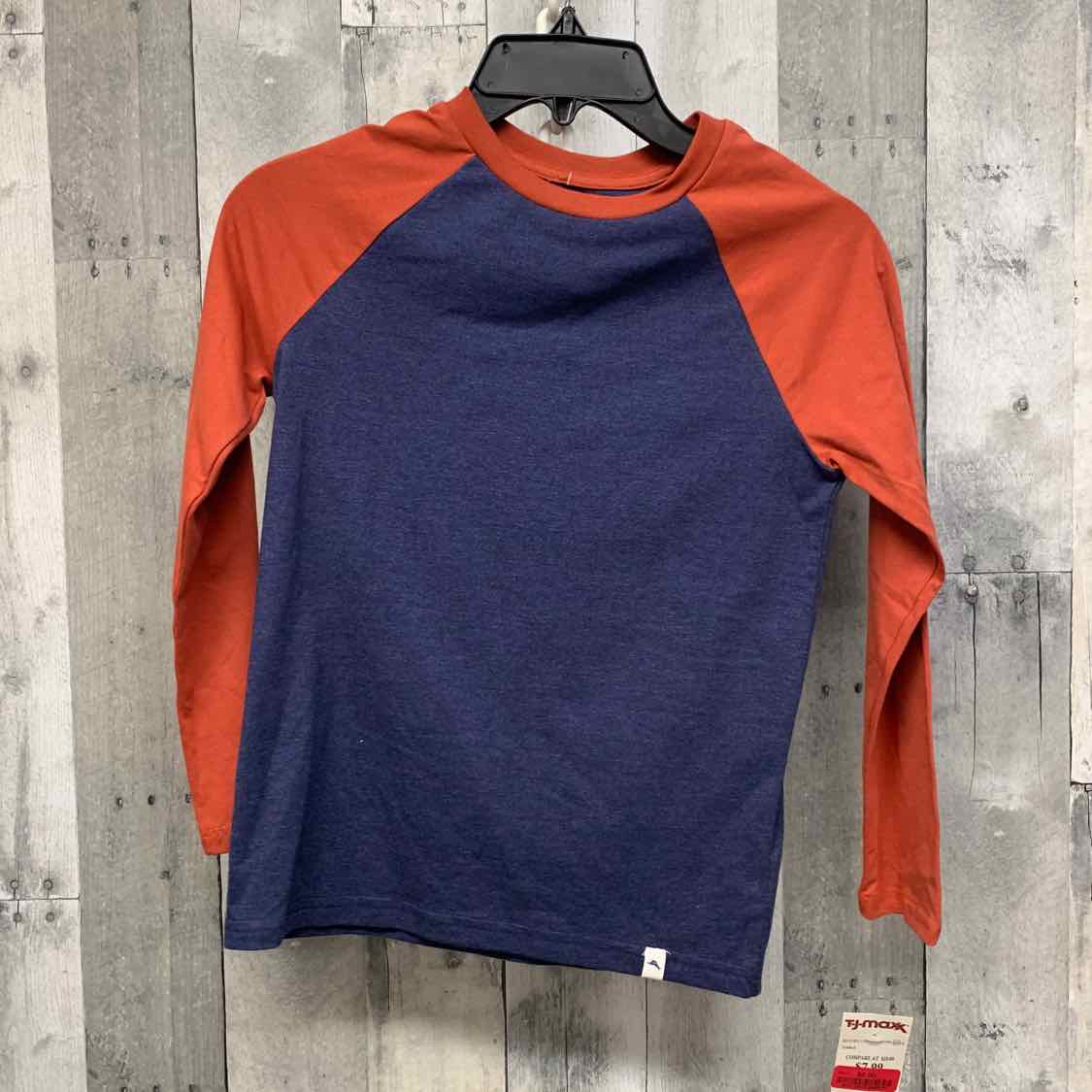 Size 7/8 Navy/Orange Tommy Bahama Long Sleeve Shirt
