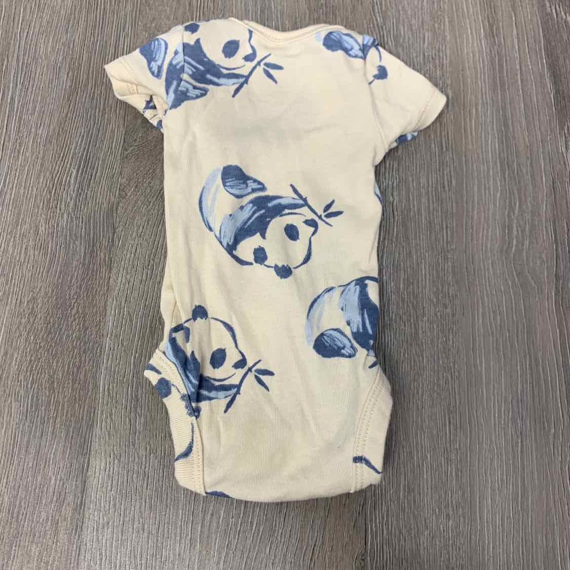 Size Preemie Tan/Blue Carter's Bodysuit