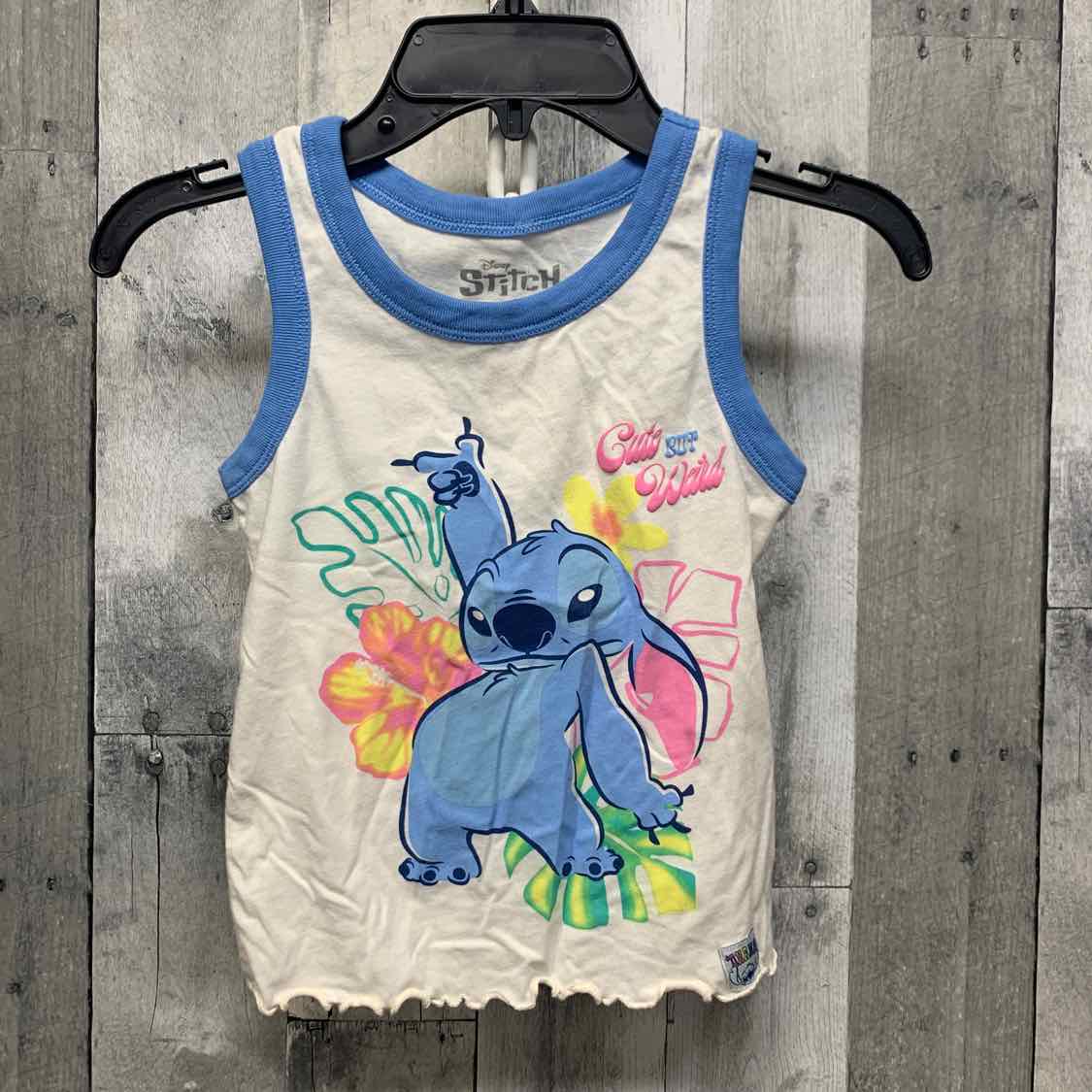Size XSmall White/Blue Disney Tank Top - OodlesCB