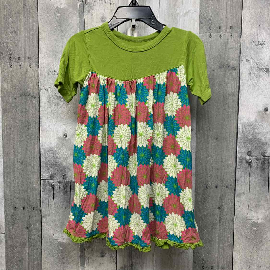 Size 2T Pink/Green Bamboo Dress