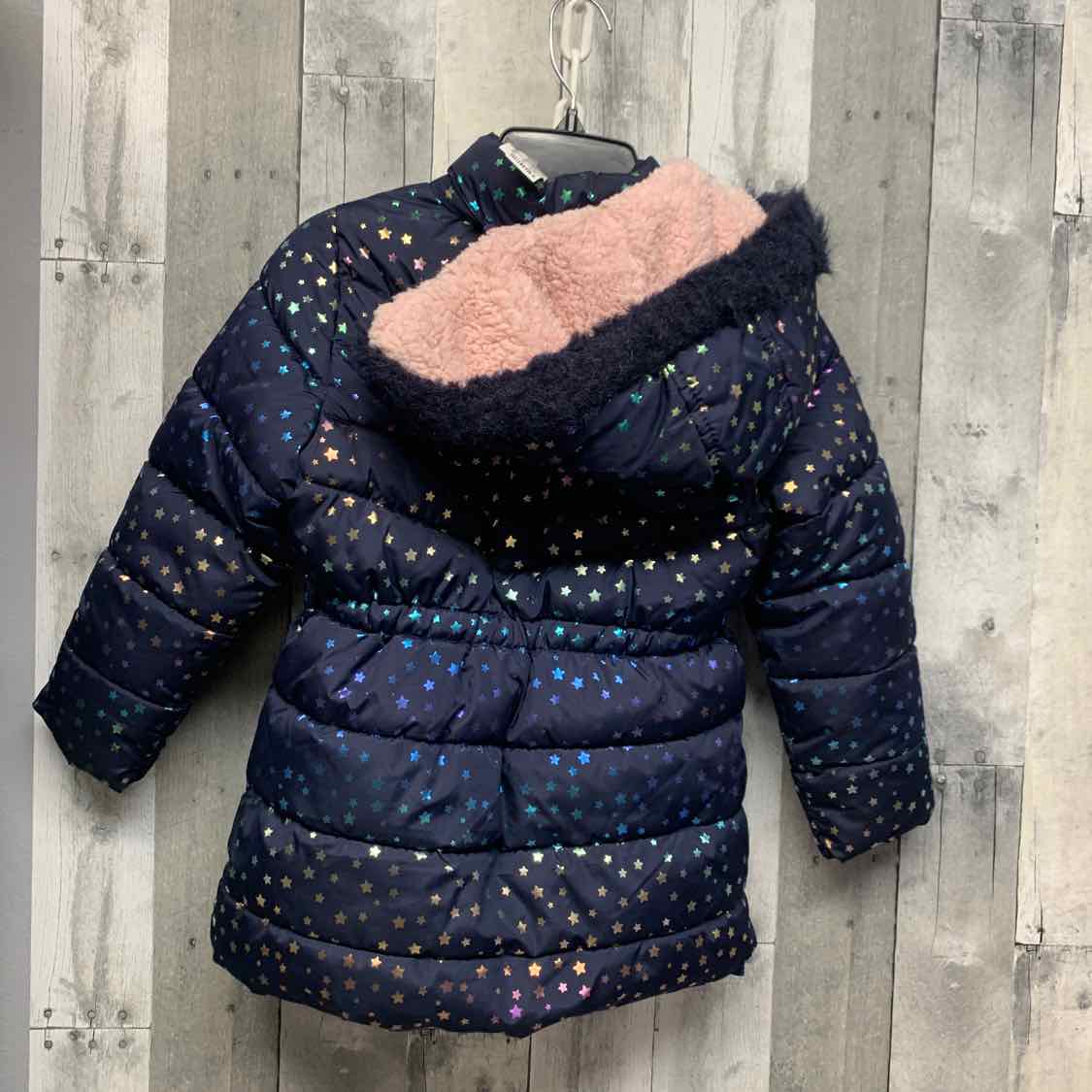 Size 7 Navy/Pink Members Mark Snow Jacket