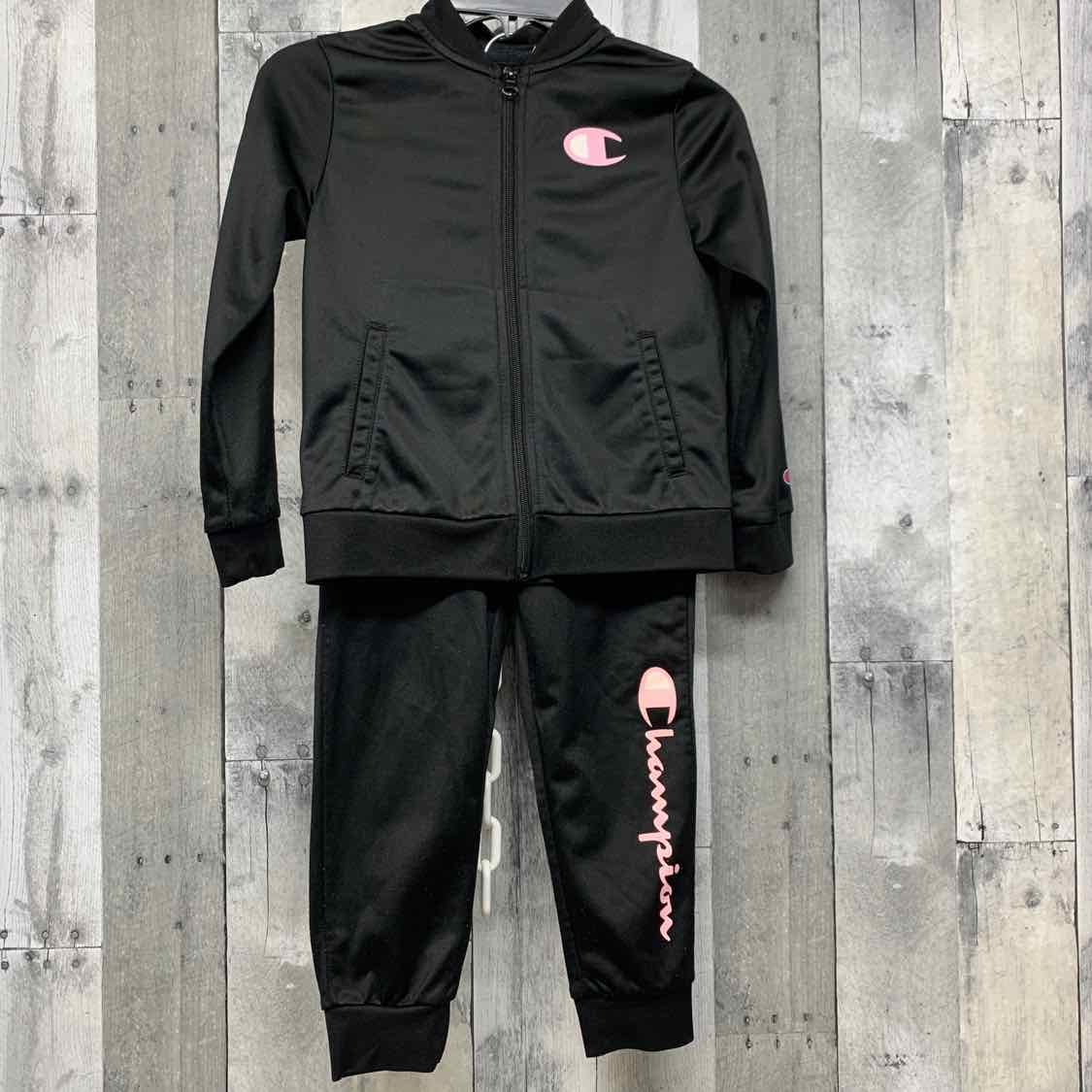 Size 5 Black/Pink Champion Jacket/Pants