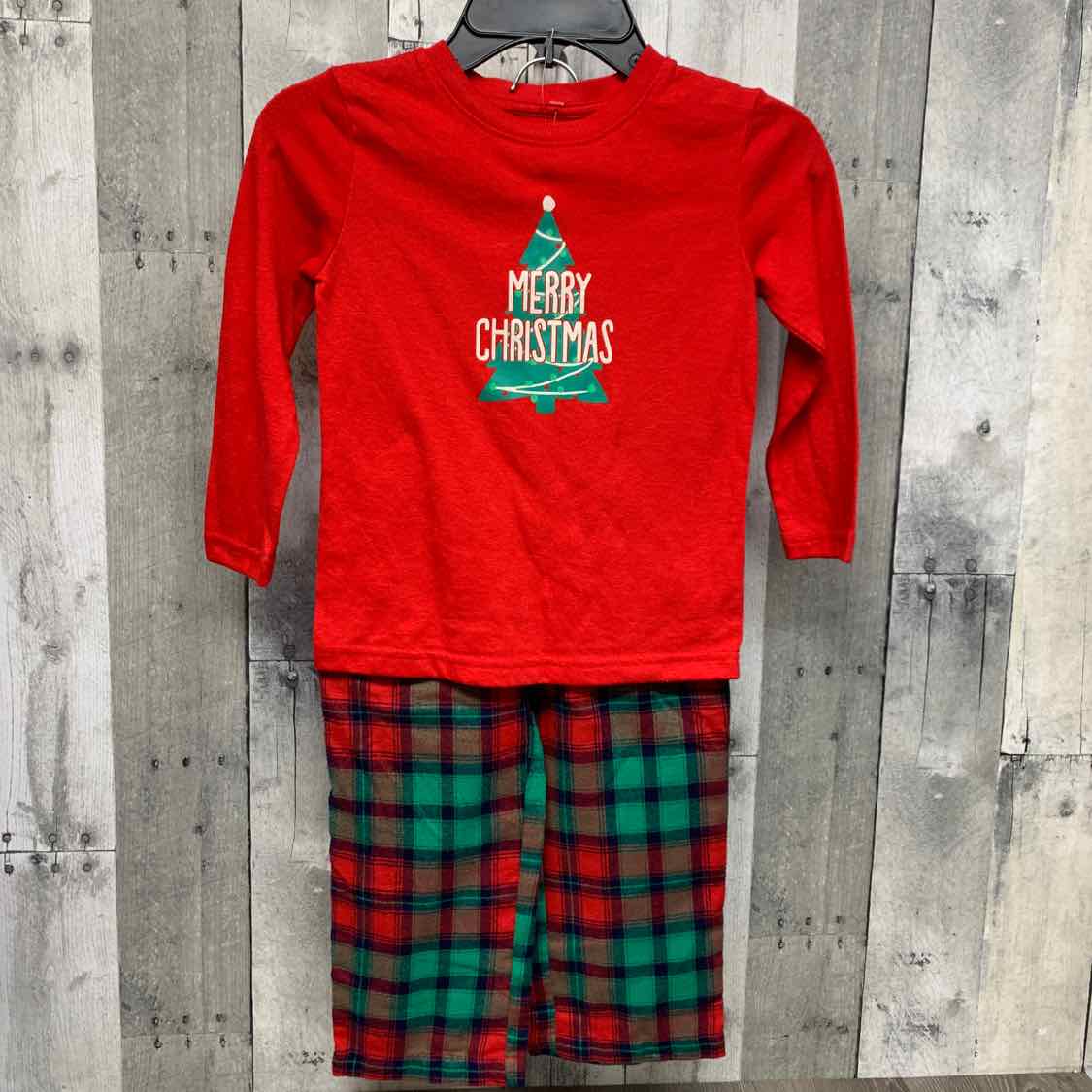 Size 4T Red/Green Holiday Brands 2pc PJs