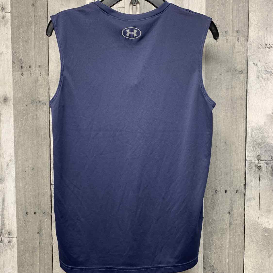 Size Large Navy Graphic Sport Brand Tank Top