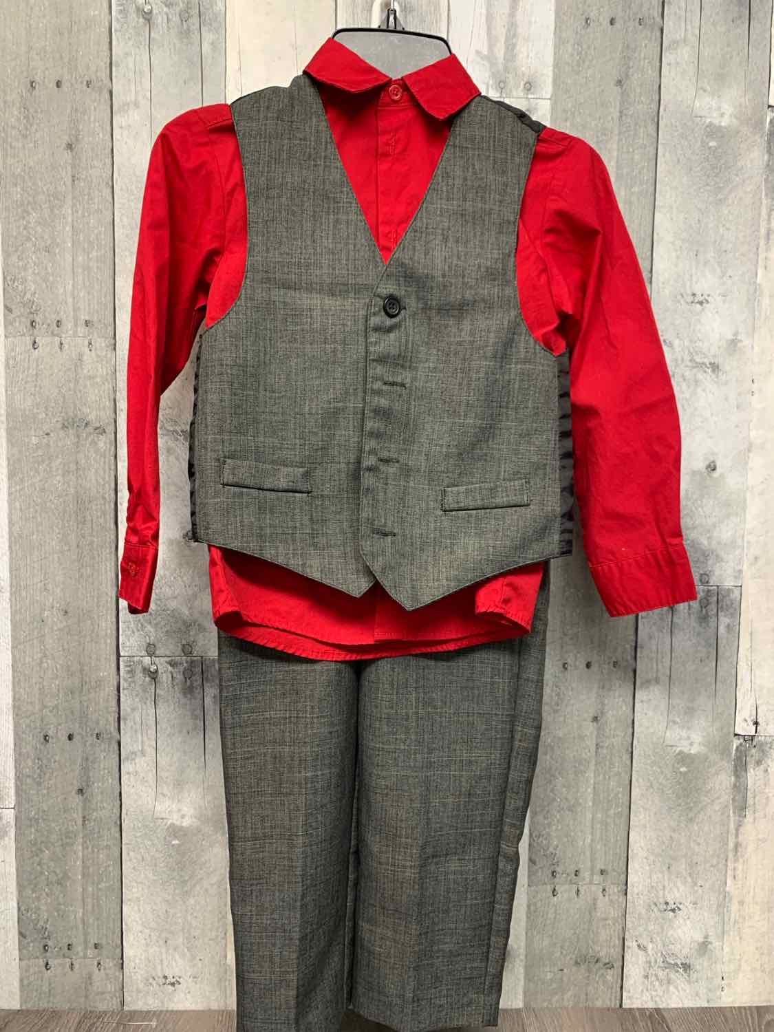 Size 6 Red/Gray VanHeusen Shirt/Pants