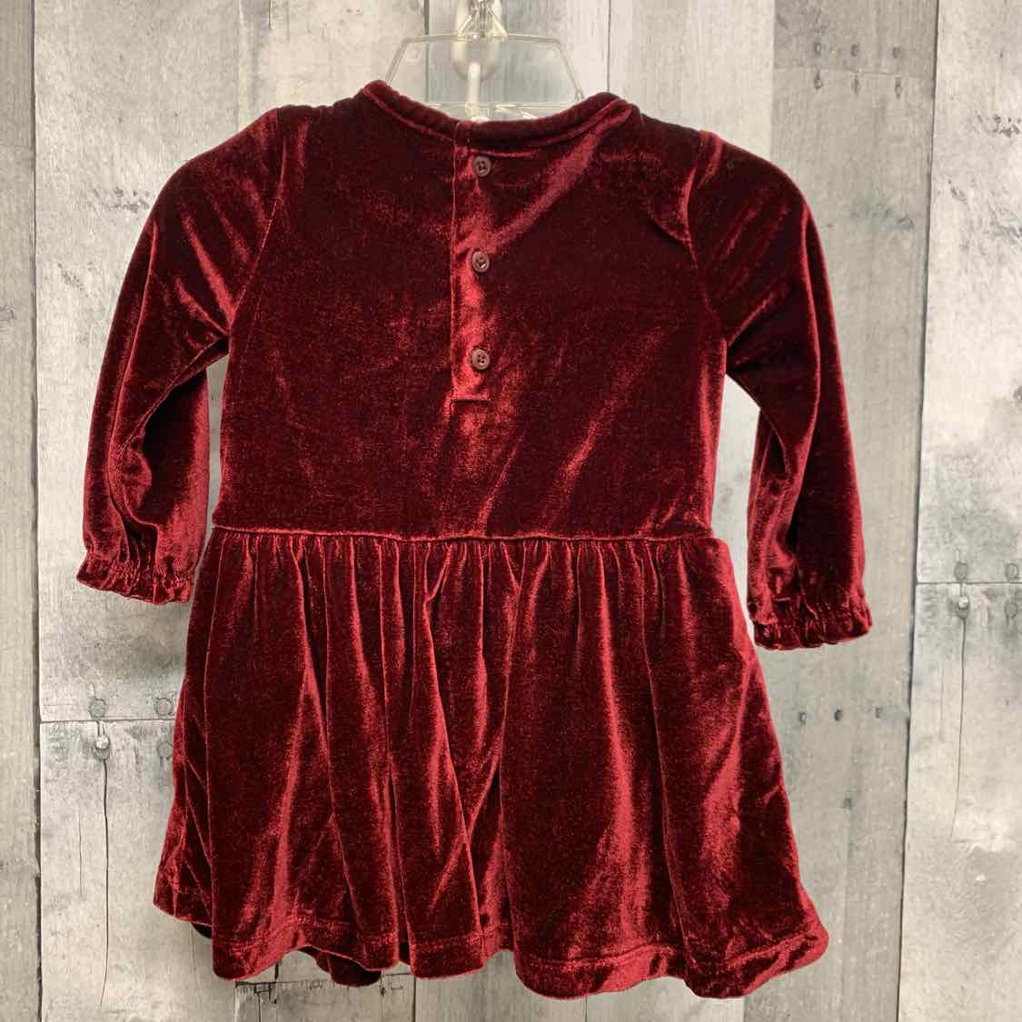 Size 12 Months Burgundy Carter's LS Dress